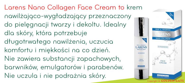 Krem nawilżający Larens Nano Collagen Face Cream